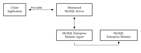 MySQL Enterprise Dashboard: Standard agent/monitor
          topology