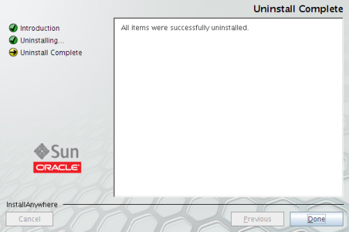 image:Uninstall Complete screen