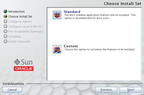 image:Choose Install Set screen