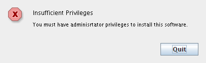 image:Insufficient privileges warning