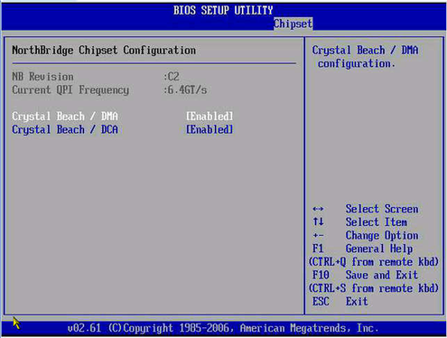 image:Northbridge Chipset Configuration screen.