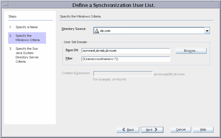 image:Synchronization User List Dialog Options
