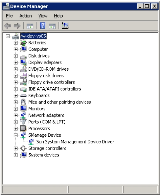 image:Graphic of the Device Manager window.