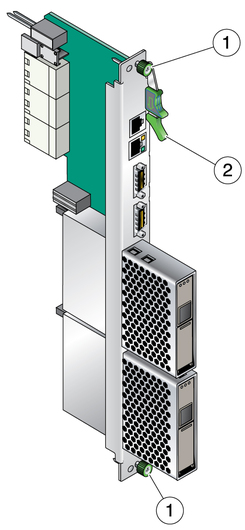 Figure showing the injector and ejector latch on the ARTM.