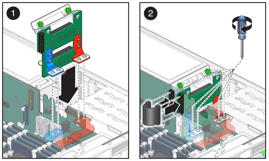 image:The illustration shows installing the power distribution board.
