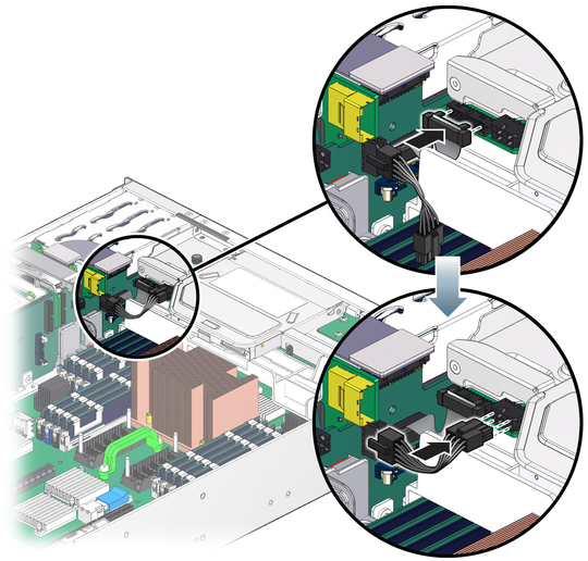 image:The illustration shows installing the DVD tray.