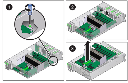 image:Figure showing removal of motherboard.