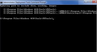 image:WAIK Deployment Tool Command Prompt