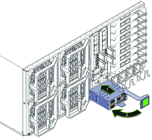 image:An illustration showing how to install the SP module.