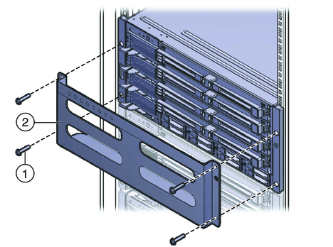 image:Front shipping bracket and screws.