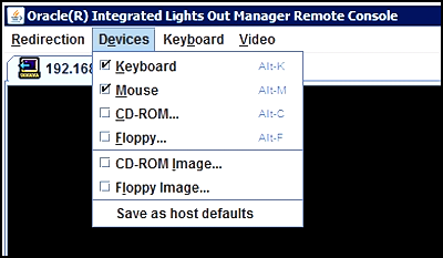 image:A screen capture showing the Devices menu.