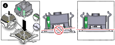 image:An illustration showing how to install a processor.