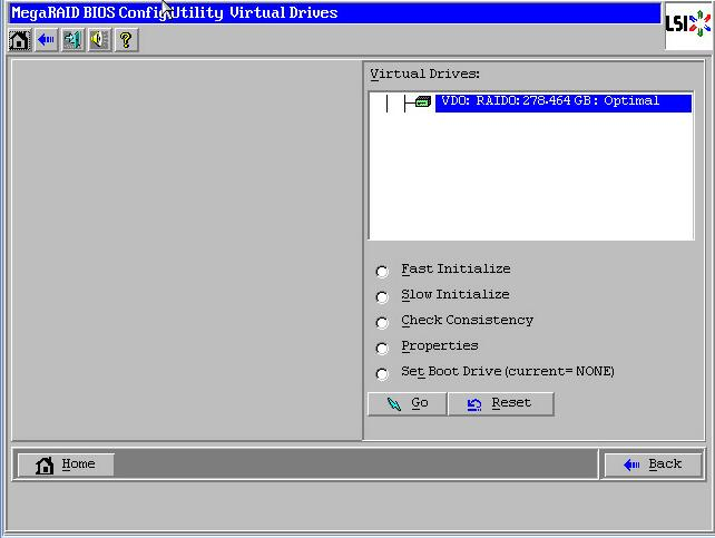 image:A screen capture showing the Virtual Drives screen