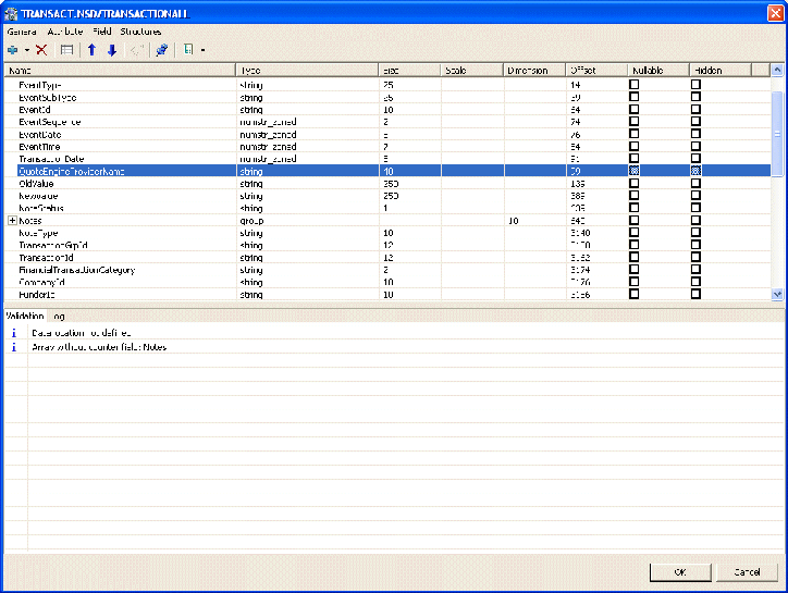 このイメージは「Field Manipulation」画面を示しています