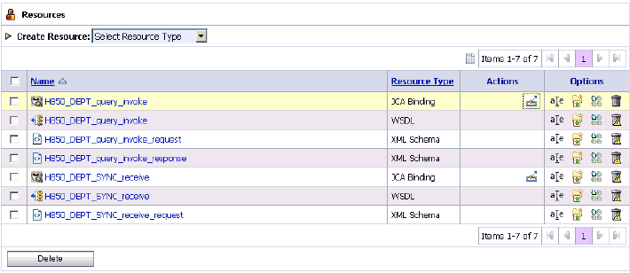 エクスポートされたWSDL