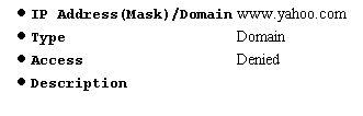 IPおよびドメイン構成のサマリー。