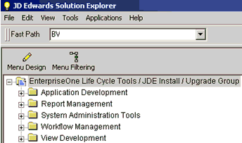 JD Edwards Solution Explorer