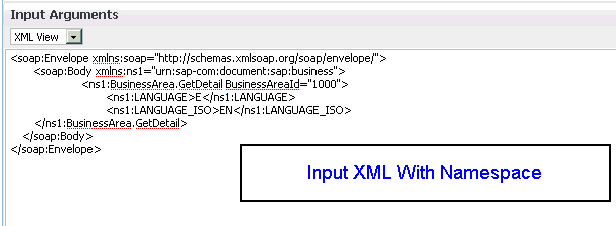 ネームスペース付きの入力XML