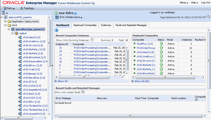 Oracle Enterprise Manager Fusion Middleware ControlR\[