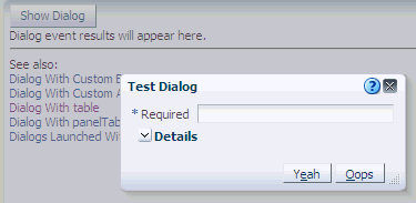 dialog component