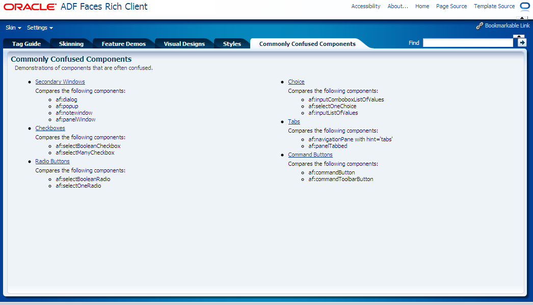 Commonly confused components