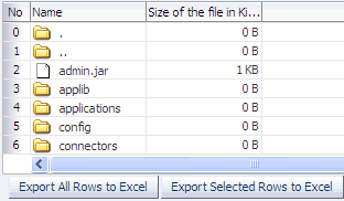 Command button will allow data to be exported