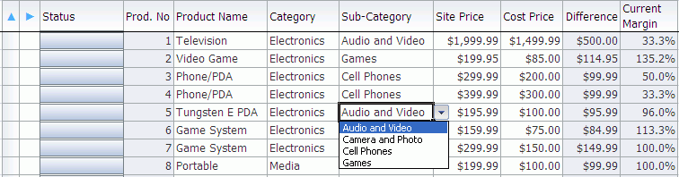 Runtime Dependent List of Values in Table Component Columns