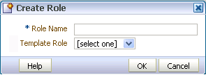 Create Role dialog