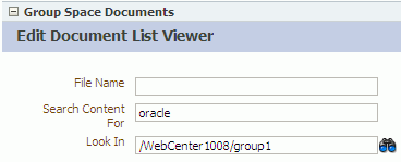 Group Space Documents