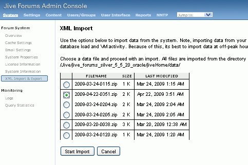 Importing Group Space Discussions