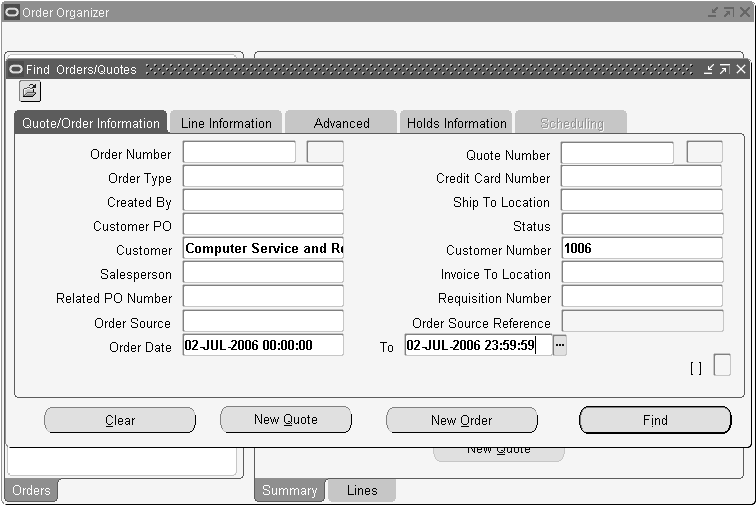 Oracle Order Managementユーザーズ・ガイド