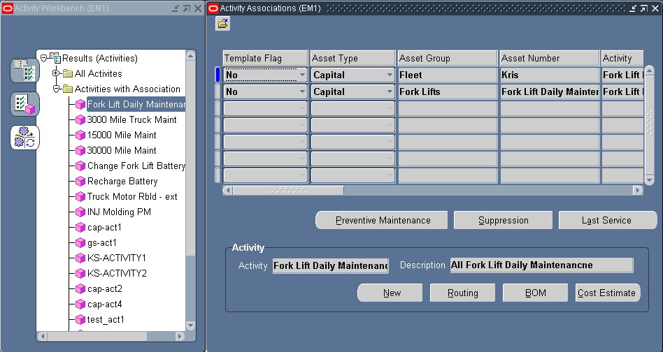 Oracle Enterprise Asset Managementユーザーズ ガイド