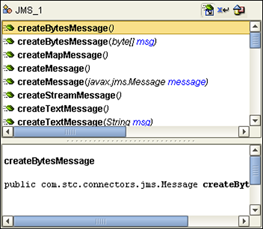 image:Screen capture showing the Java Method Browser dialog.