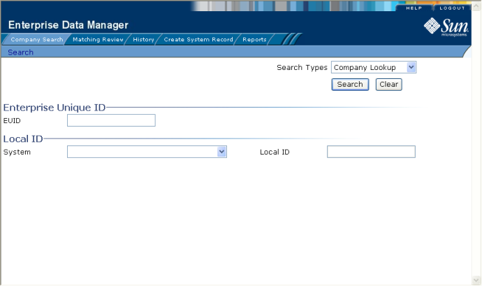 image:Figure shows the EUID and Local ID lookup page.