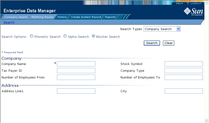 image:Figure shows a sample blocker search page.
