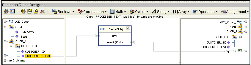 image:Drag CLOB Assign