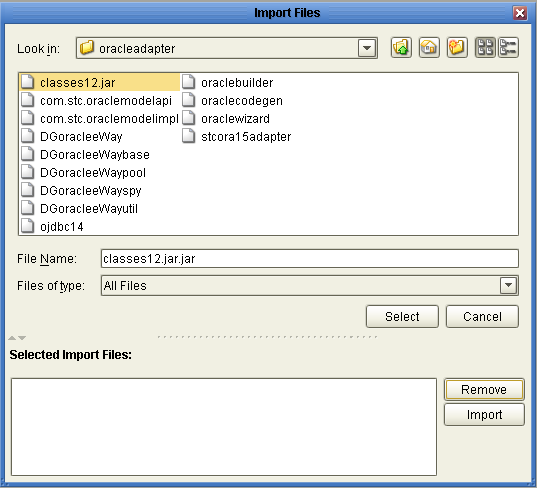 image:Import File dialog box