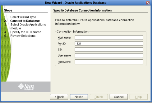 image:Database Connection Information