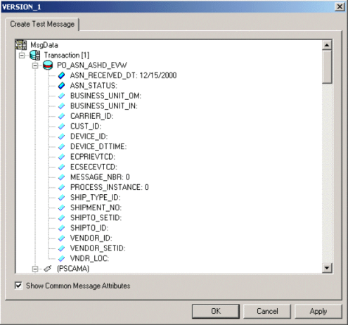 image:Viewing the Test Message