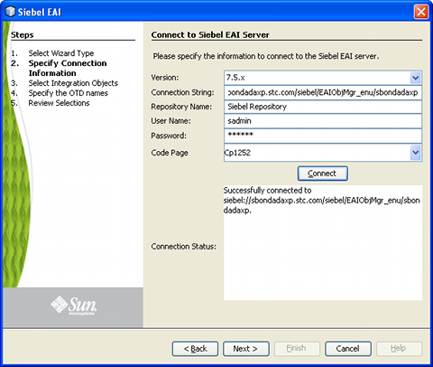 image:Successful Server Connection Window