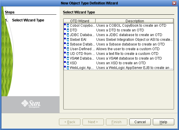 image:Select Wizard Type window