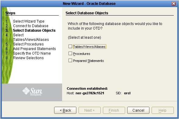 image:Select Database Objects