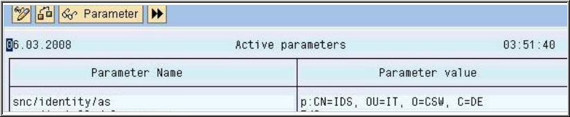 image:Active Parameter Name and Value