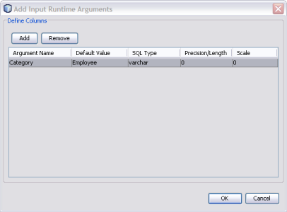 image:Figure shows the Add Input Runtime Arguments window.