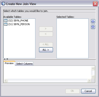 image:Figure shows the Create New Join View dialog box.