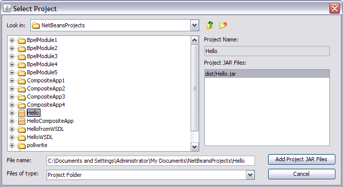 image:Adding JAR files to the project