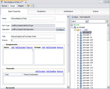 image:Figure shows the LDAP Browser with the user list expanded