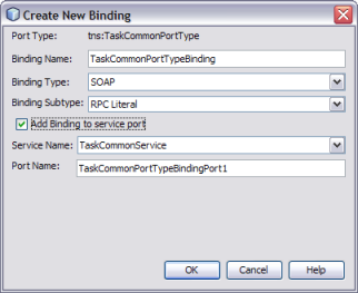 image:Figure shows the Create New Binding dialog box.