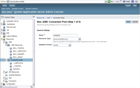 image:New JDBC Connection