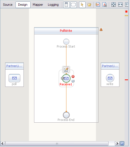 image:Adding Receive Activity to the BPEL